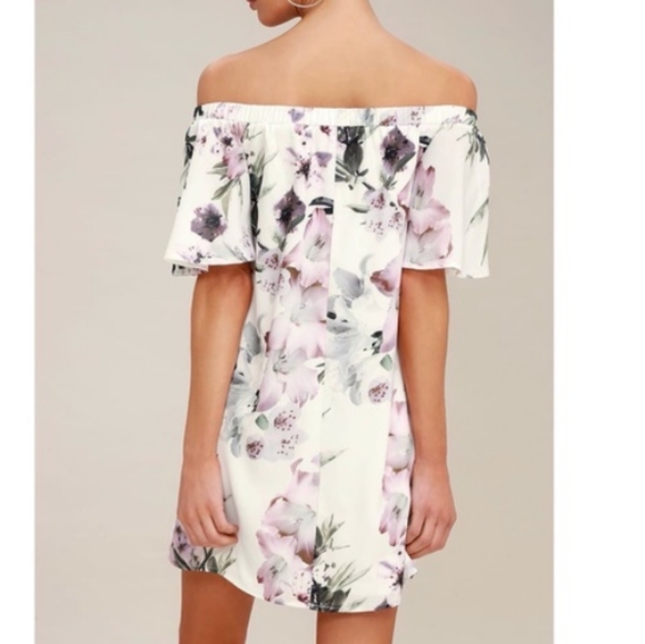 Lulus Dream of You Ivory Floral Print Shift Dress - Picture 14 of 15